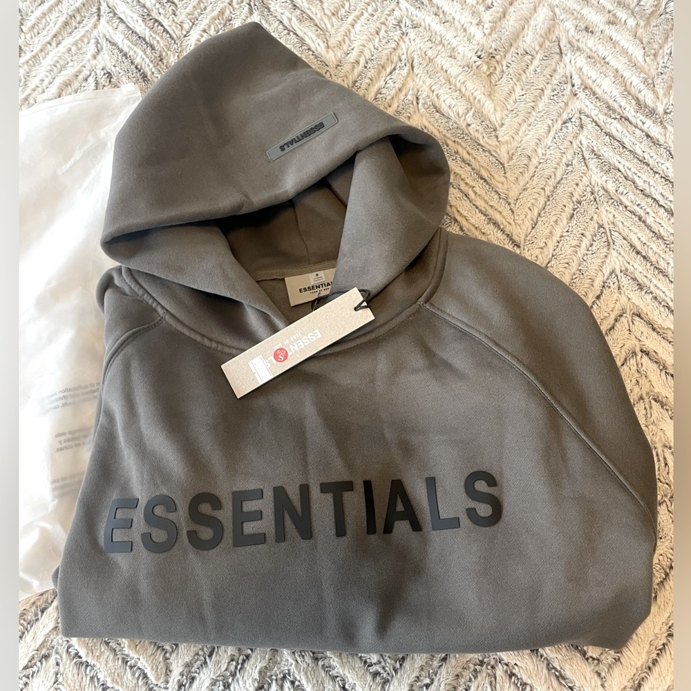 Esssentials Fear of God small grey hoodie NWT